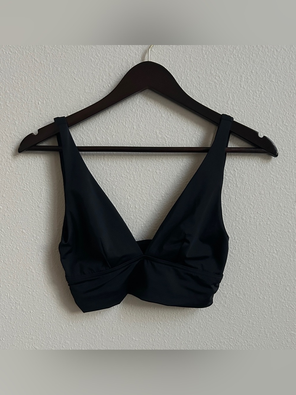 ASOS Black V-Plunge Bikini Top
